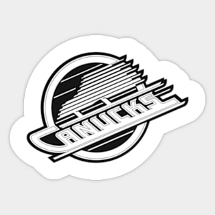 Retro Vancouver Canucks Sticker